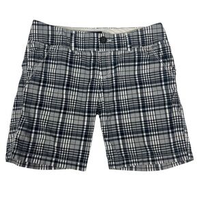 AMERICAN EAGLE OUTFITTERS Women’s Shorts Sz 6 Multi Color Plaid Pockets